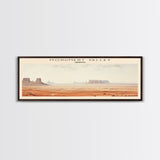 Monument Valley Travel Print Wall Art, Travel Poster Print, Retro Style COUNTRY Home Decor, Wall Hanging, Travel Gift Idea, Unique Metal Art