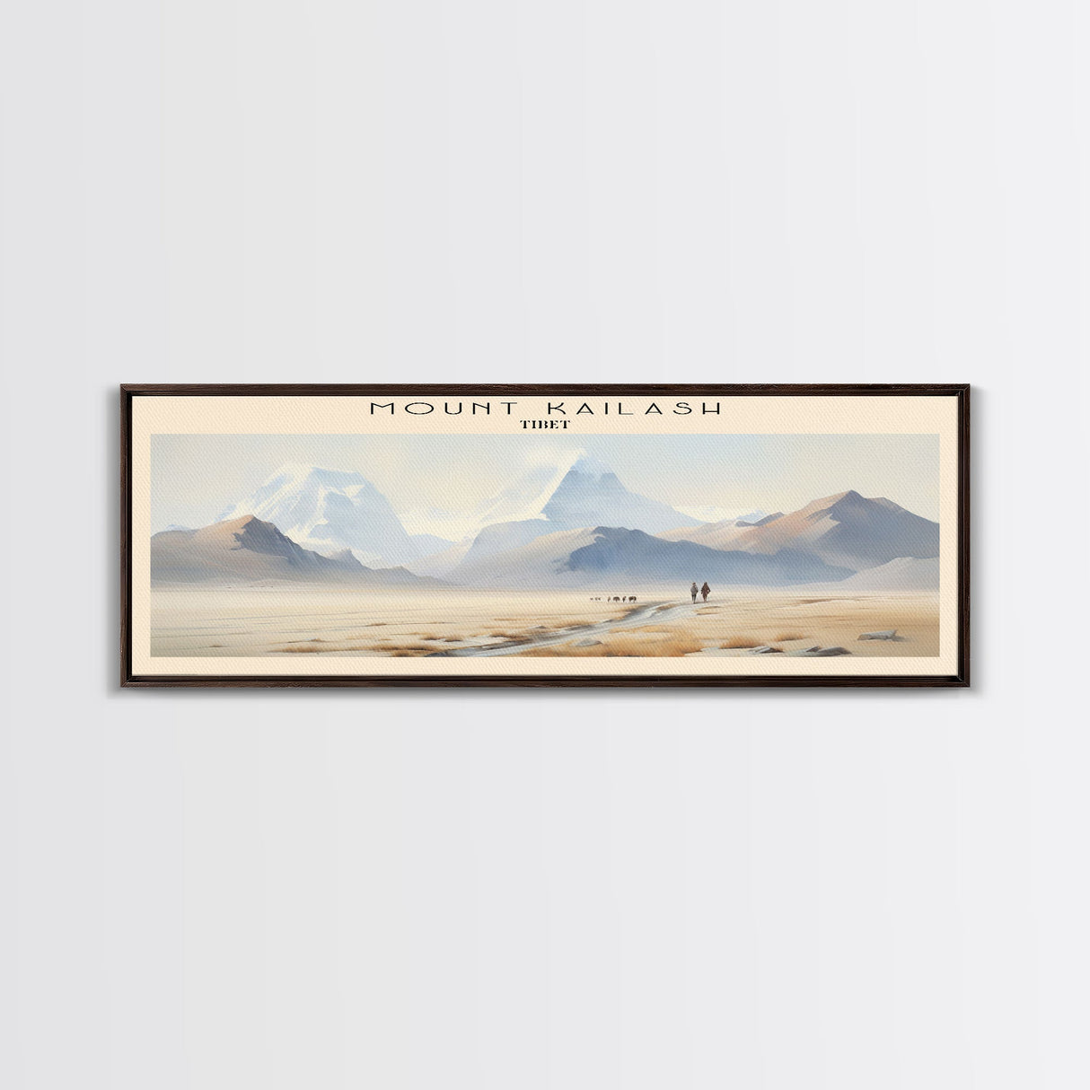 Mount Kailash COUNTRY Travel Poster Print, Framed Canvas Print, COUNTRY Travel Art, Wood Framed Art, Wall Hanging, Home Decor