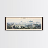 Palenque COUNTRY | Framed Travel Poster Canvas Print | Trendy Wall Art | Watercolor Painting | Living Room Art | Unique Art