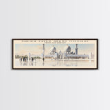 Sheikh Zayed Grand Mosque COUNTRY | Framed Travel Poster Canvas Print | Trendy Wall Art | Watercolor Painting | Living Room Art | Unique Art