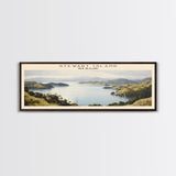 Stewart Island Travel Poster Print, Framed Canvas Print, COUNTRY Travel Art, Wood Framed Art, Wall Hanging, Home Decor