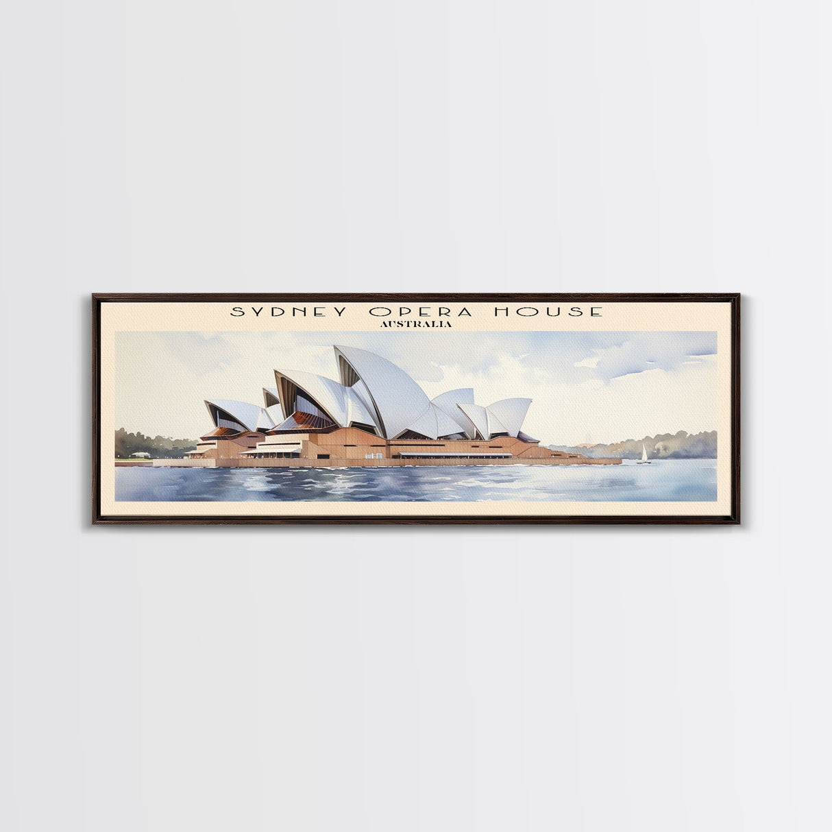 Sydney Opera House Framed Canvas Print Travel Poster | Wall Art | Home Decor | Gift For Travel Lover | Wall Hanging | Original Art