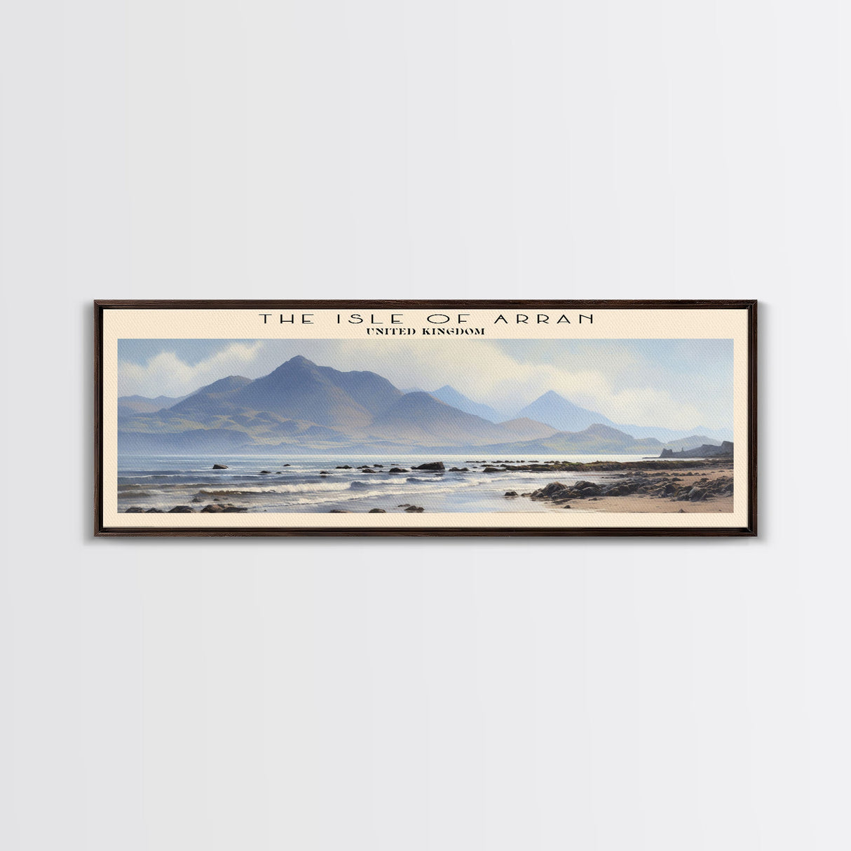 The Isle of Arran Travel Poster Print, Framed Canvas Wall Art, Metal Wall Art, COUNTRY art, Gift For Him, Travel Wall Art, Travel Lover Gift