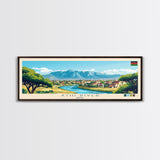 Athi River, Kenya Panoramic Travel Poster Canvas Print, Athi River, Kenya Painting, Kenya Art, Athi River Panoramic Travel Art, Travel Painting