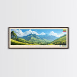 Esmeraldas, Ecuador Panoramic Travel Poster Canvas Print, Esmeraldas, Ecuador Painting, Ecuador Art, Esmeraldas Travel Art, Guest Room Painting