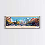 Godoy Cruz, Argentina Panoramic Travel Poster Canvas Print, Godoy Cruz, Argentina Painting, Argentina Art, Godoy Cruz Travel Art, Guest Room Painting