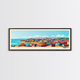 Panoramic Travel Poster Kuito, Angola Canvas Print, Kuito, Angola Painting, Angola Art, Kuito Travel Art, Guest Room Painting