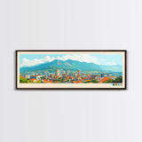 Lubango, Angola Panoramic Travel Poster Canvas Print, Lubango, Angola Painting, Angola Art, Lubango Panoramic Travel Art, Travel Painting