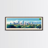 Lusaka, Zambia Travel Poster Panoramic Canvas Print, Lusaka, Zambia Painting, Zambia Art, Lusaka Travel Art, Guest Room Painting