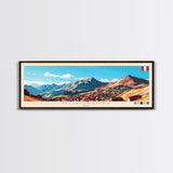 Moyobamba, Peru Panoramic Travel Poster Canvas Print, Moyobamba, Peru Painting, Peru Art, Moyobamba Panoramic Travel Art, Travel Painting