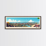 Ndola, Zambia Travel Poster Panoramic Canvas Print, Ndola, Zambia Painting, Zambia Art, Ndola Travel Art, Guest Room Painting