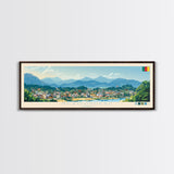 Ngaoundere, Cameroon Travel Poster Panoramic Canvas Print, Ngaoundere, Cameroon Painting, Cameroon Art, Ngaoundere Travel Art, Guest Room Painting