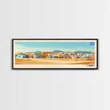 Nugaal, Somalia Panoramic Travel Poster Canvas Print, Nugaal, Somalia Painting, Somalia Art, Nugaal Travel Art, Living Room Painting