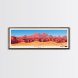 Nyala,  Sudan Travel Poster Panoramic Canvas Print, Nyala,  Sudan Painting,  Sudan Art, Nyala Travel Art, Guest Room Painting