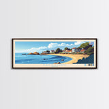 Paysandu, Uruguay Travel Poster Panoramic Canvas Print, Paysandu, Uruguay Painting, Uruguay Art, Paysandu Travel Art, Guest Room Painting