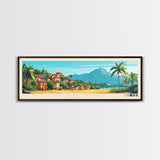 Panoramic Travel Poster Pointe-Noire, Republic of the Congo Canvas Print, Pointe-Noire, Republic of the Congo Painting, Republic of the Congo Art, Pointe-Noire Travel Art, Guest Room Painting