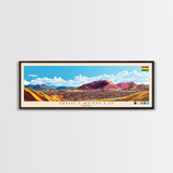 Quillacollo, Bolivia Panoramic Travel Poster Canvas Print, Quillacollo, Bolivia Painting, Bolivia Art, Quillacollo Panoramic Travel Art, Travel Painting