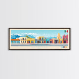 Panoramic Travel Poster Reynosa, Mexico Canvas Print, Reynosa, Mexico Painting, Mexico Art, Reynosa Travel Art, Guest Room Painting