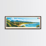 San Luis Potosi, Mexico Panoramic Travel Poster Canvas Print, San Luis Potosi, Mexico Painting, Mexico Art, San Luis Potosi Panoramic Travel Art, Travel Painting