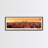 Shubra El-Kheima, Egypt Panoramic Travel Poster Canvas Print, Shubra El-Kheima, Egypt Painting, Egypt Art, Shubra El-Kheima Travel Art, Guest Room Painting