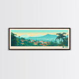 Tshikapa, Congo Travel Poster Panoramic Canvas Print, Tshikapa, Congo Painting, Congo Art, Tshikapa Travel Art, Guest Room Painting