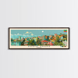 Addis Ababa, Ethiopia Panoramic Canvas Print, Addis Ababa, Ethiopia Painting, Ethiopia Art, Addis Ababa Travel Poster, Travel Art, Housewarming Gift