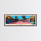 Apodaca, Mexico Panoramic Canvas Print, Apodaca, Mexico Painting, Mexico Art, Apodaca Travel Poster, Travel Art, Vacation Gift