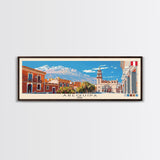 Arequipa, Peru Panoramic Canvas Print, Arequipa, Peru Painting, Peru Art, Arequipa Travel Poster, Travel Art, Guest Room Painting