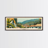 Armenia, Colombia Panoramic Canvas Print, Armenia, Colombia Painting, Colombia Art, Armenia Travel Poster, Travel Art, Vacation Gift