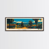 Bafoussam, Cameroon Panoramic Canvas Print, Bafoussam, Cameroon Painting, Cameroon Art, Bafoussam Travel Poster, Travel Art, Living Room Painting