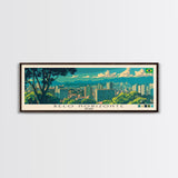 Belo Horizonte, Brazil Panoramic Canvas Print, Belo Horizonte, Brazil Painting, Brazil Art, Belo Horizonte Travel Poster, Travel Art, Guest Room Painting