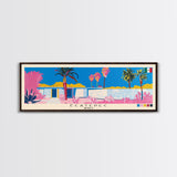 Ecatepec, Mexico Panoramic Canvas Print, Ecatepec, Mexico Painting, Mexico Art, Ecatepec Travel Poster, Travel Art, Guest Room Painting