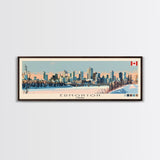 Edmonton, Canada Panoramic Canvas Print, Edmonton, Canada Painting, Canada Art, Edmonton Travel Poster, Travel Art, Living Room Painting