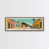 Fernando de la Mora, Paraguay Panoramic Canvas Print, Fernando de la Mora, Paraguay Painting, Paraguay Art, Fernando de la Mora Travel Poster, Travel Art, Guest Room Painting