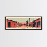 Garoua, Cameroon Panoramic Canvas Print, Garoua, Cameroon Painting, Cameroon Art, Garoua Travel Poster, Travel Art, Guest Room Painting