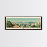 Hyderabad, India Panoramic Canvas Print, Hyderabad, India Painting, India Art, Hyderabad Travel Poster, Travel Art, Vacation Gift