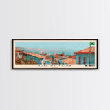 Juiz de Fora, Brazil Panoramic Canvas Print, Juiz de Fora, Brazil Painting, Brazil Art, Juiz de Fora Travel Poster, Travel Art, Housewarming Gift