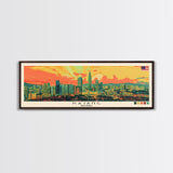 Kajang, Malaysia Panoramic Canvas Print, Kajang, Malaysia Painting, Malaysia Art, Kajang Travel Poster, Travel Art, Guest Room Painting