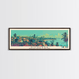 Kinshasa, Congo Panoramic Canvas Print, Kinshasa, Congo Painting, Congo Art, Kinshasa Travel Poster, Travel Art, Guest Room Painting