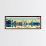 Kuala Lumpur, Malaysia Panoramic Canvas Print, Kuala Lumpur, Malaysia Painting, Malaysia Art, Kuala Lumpur Travel Poster, Travel Art, Guest Room Painting