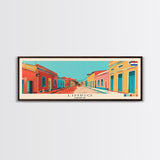 Limpio, Paraguay Panoramic Canvas Print, Limpio, Paraguay Painting, Paraguay Art, Limpio Travel Poster, Travel Art, Living Room Painting