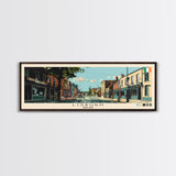 Lisburn, Ireland Panoramic Canvas Print, Lisburn, Ireland Painting, Ireland Art, Lisburn Travel Poster, Travel Art, Guest Room Painting