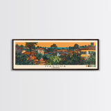 Maroua, Cameroon Panoramic Canvas Print, Maroua, Cameroon Painting, Cameroon Art, Maroua Travel Poster, Travel Art, Living Room Painting