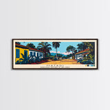 Matadi, Congo Panoramic Canvas Print, Matadi, Congo Painting, Congo Art, Matadi Travel Poster, Travel Art, Guest Room Painting