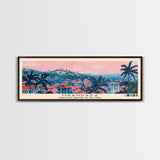 Mbandaka, Congo Panoramic Canvas Print, Mbandaka, Congo Painting, Congo Art, Mbandaka Travel Poster, Travel Art, Vacation Gift