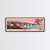 Mwanza, Tanzania Panoramic Canvas Print, Mwanza, Tanzania Painting, Tanzania Art, Mwanza Travel Poster, Travel Art, Living Room Painting