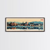 Nanaimo, Canada Panoramic Canvas Print, Nanaimo, Canada Painting, Canada Art, Nanaimo Travel Poster, Travel Art, Living Room Painting