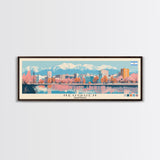 Neuquen, Argentina Panoramic Canvas Print, Neuquen, Argentina Painting, Argentina Art, Neuquen Travel Poster, Travel Art, Vacation Gift