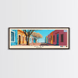 Pilar, Argentina Panoramic Canvas Print, Pilar, Argentina Painting, Argentina Art, Pilar Travel Poster, Travel Art, Vacation Gift