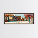 Ripon, England Panoramic Canvas Print, Ripon, England Painting, England Art, Ripon Travel Poster, Travel Art, Vacation Gift